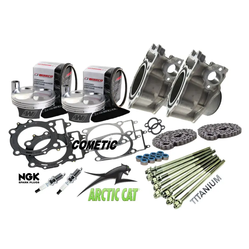 Arctic Cat TRV 1000 Top End Rebuild Kit OEM Cylinders Complete Upper Engine Assembly