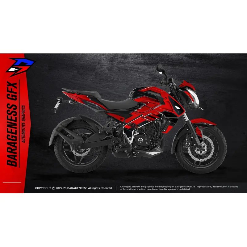 Barageness - Bajaj NS Deadpool Edition Graphics & Wraps