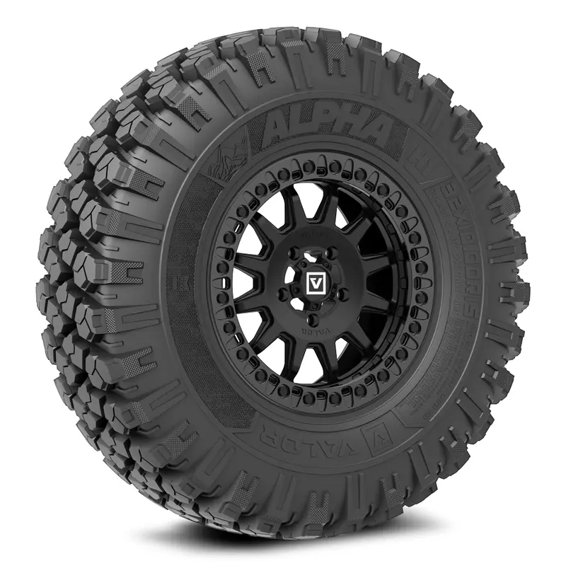 Alpha V09 (Satin Black) Wheel & Tire Package