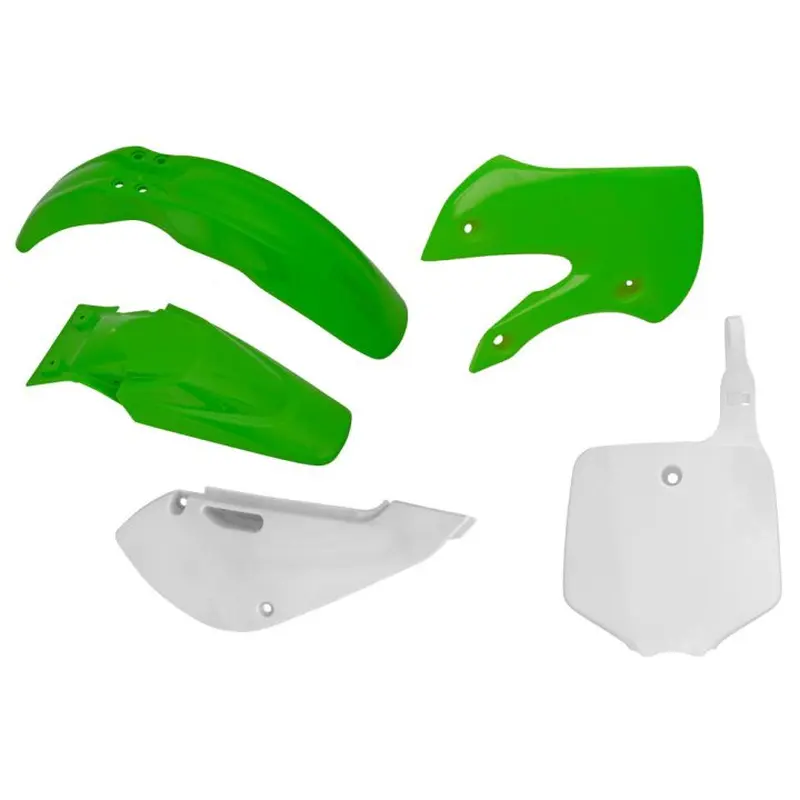 PLASTICS KIT RTECH 5 PIECE OEM COLOURS KAWASAKI KX65 01-ON