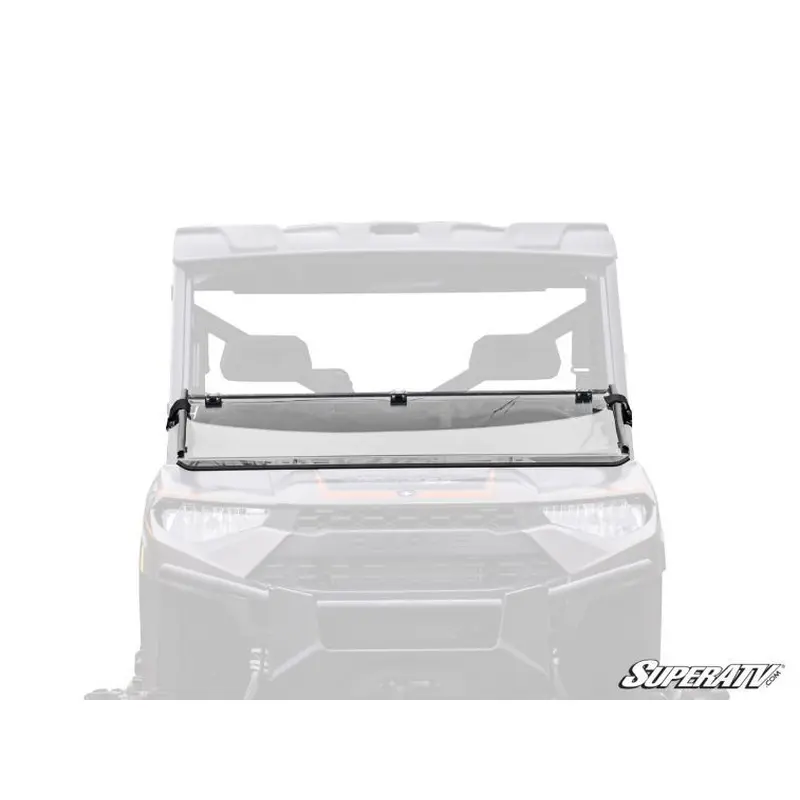 SuperATV Scratch Resistant Flip Down Windshield Polaris Ranger XP 900 / Crew