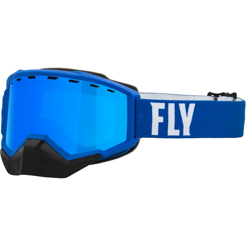 Focus Snow Goggle Blue/White W/ Sky Blue Mirror/Blue Lens