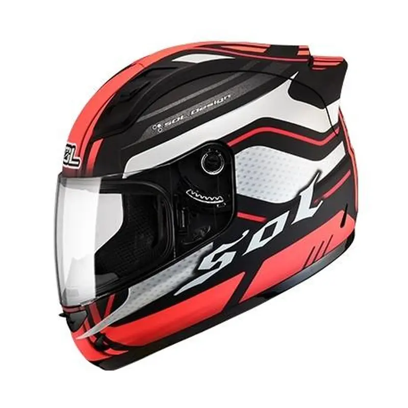 SOL HELMETS - SL-68S II Illusions Helmet GLOSSY ORENGE SILVER
