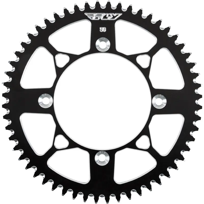 FLY RACING SPROCKET REAR 56T BLACK 201-56 BLK