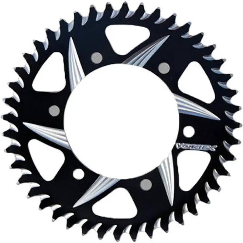 VORTEX CAT5 REAR ALUMINUM SPROCKET 43T BLACK HARDCOAT 435CZK-43