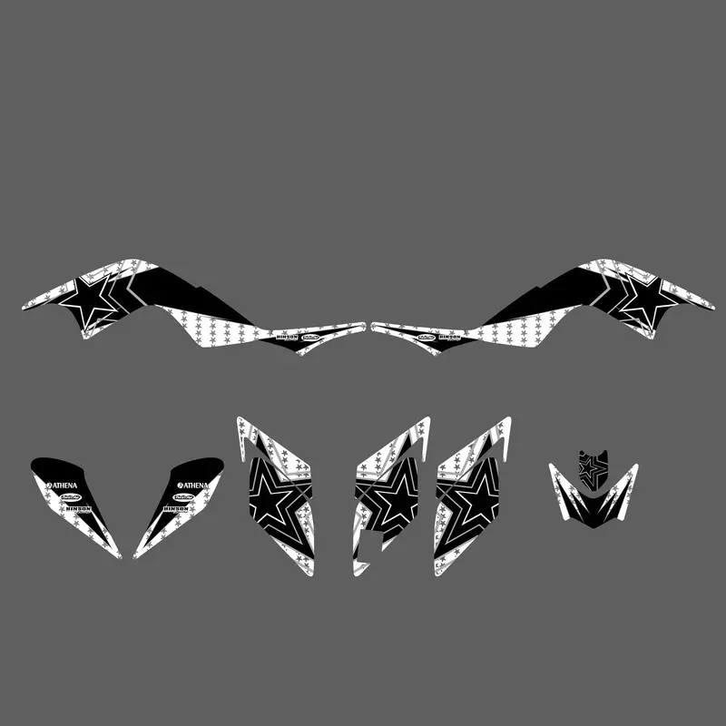 ATV Full Graphic Decals Stickers Kit For Yamaha RAPTOR700 2006-2012