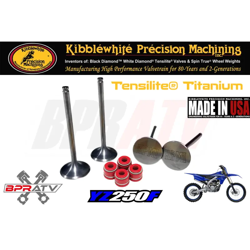 14-18 Yamaha YZ250F YZ WR 250F Kibblewhite TITANIUM Intake Exhaust Valves Seals