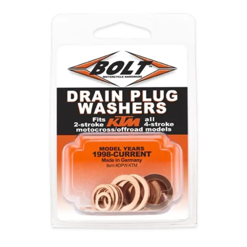 BOLT DRAIN PLUG COPPER WASHER SET KTM (16 pc)