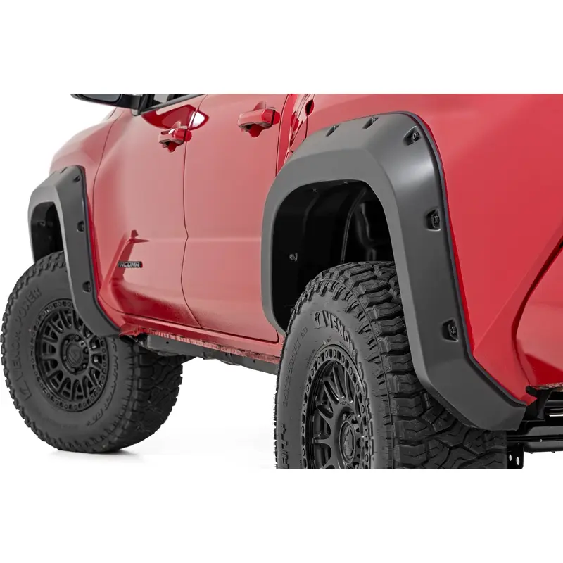 Pocket Fender Flares | 202 Gloss Black | Toyota Tacoma 2WD/4WD (2024-2025) | F-T12421-202