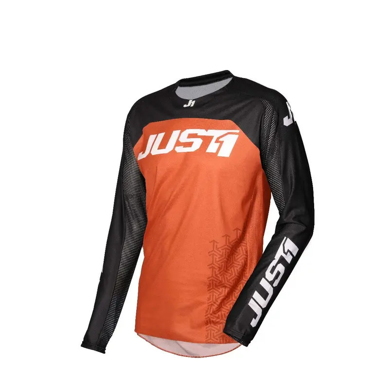 JUST1 J-FORCE MX JERSEY TERRA BLK/ORG 2X