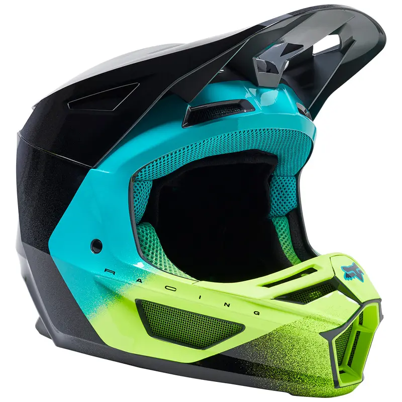 FOX V2 RKANE HELMET ECE [GREY/YELLOW] M