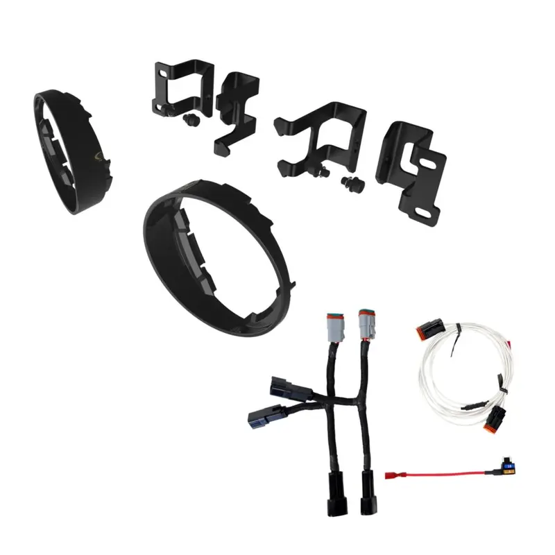 KC HiLiTES Bracket Set - Fog Pocket Kit for FLEX ERA 3 - Brackets and Bezels - For Toyota