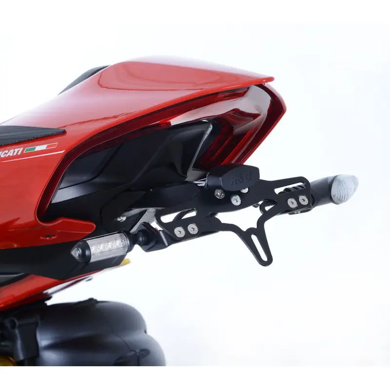 R&G Racing Black Tail Tidy License Plate Holder For 2020-2024 Ducati Panigale V2