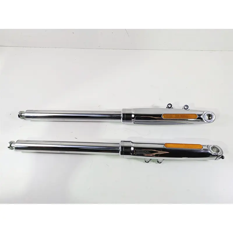 2008 Harley FXCWC Softail Rocker Straight Chrome Front Fork Leg Set 46950-08