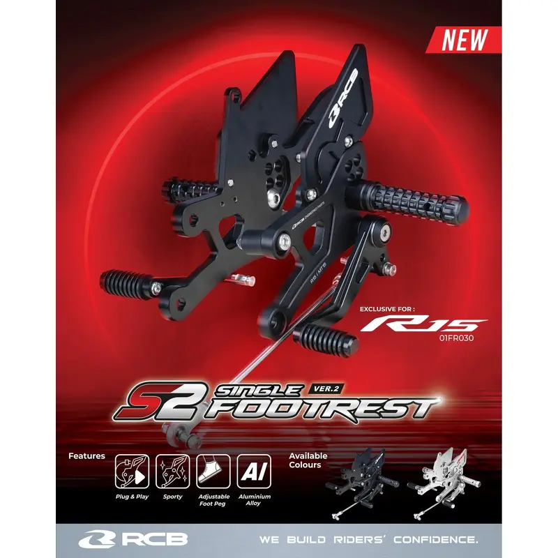 RCB Racing Boy Footrest For  YAMAHA R15-V3, V4, MT-15