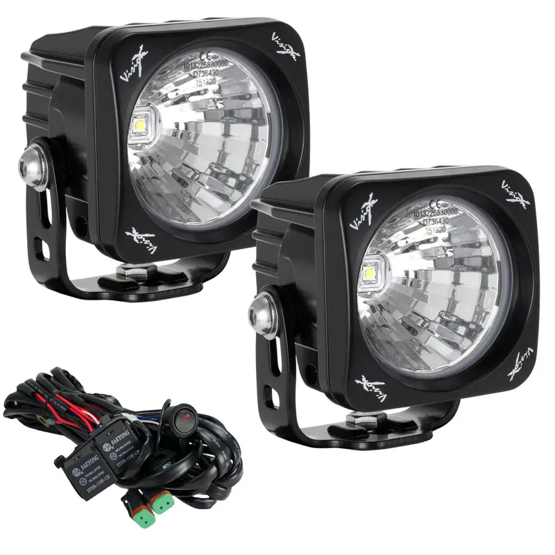 3" Optimus Square 20 Beam LED Light Kit
