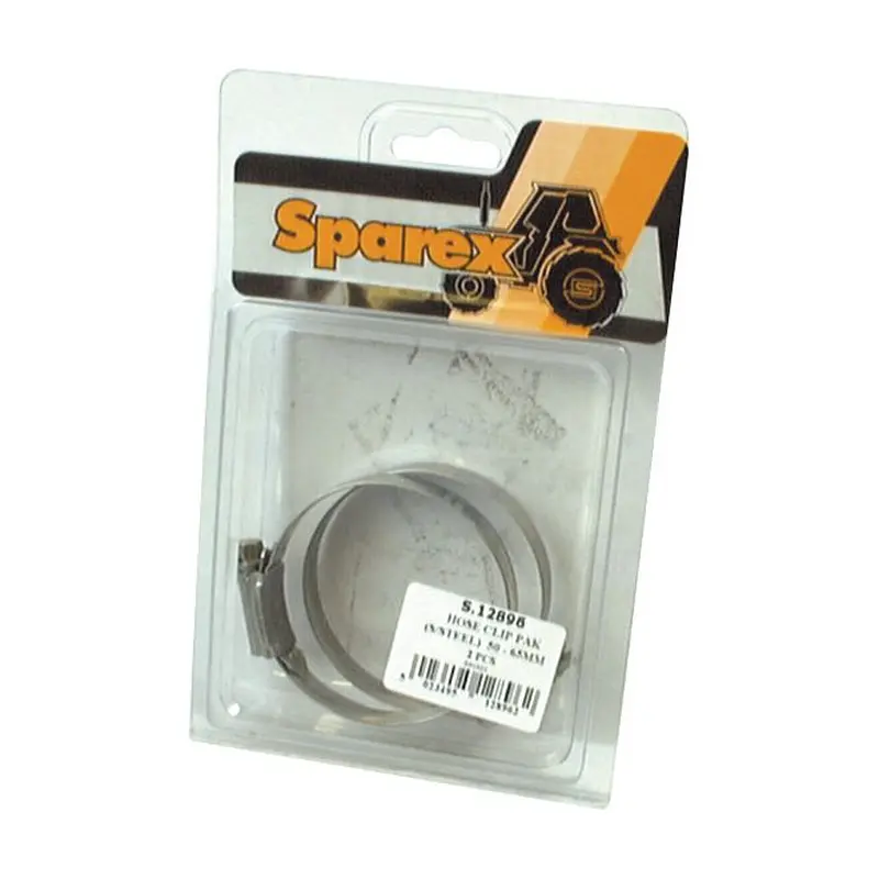 Stainless Steel Hose Clip: 50-65mm | Sparex Part No.S.12896