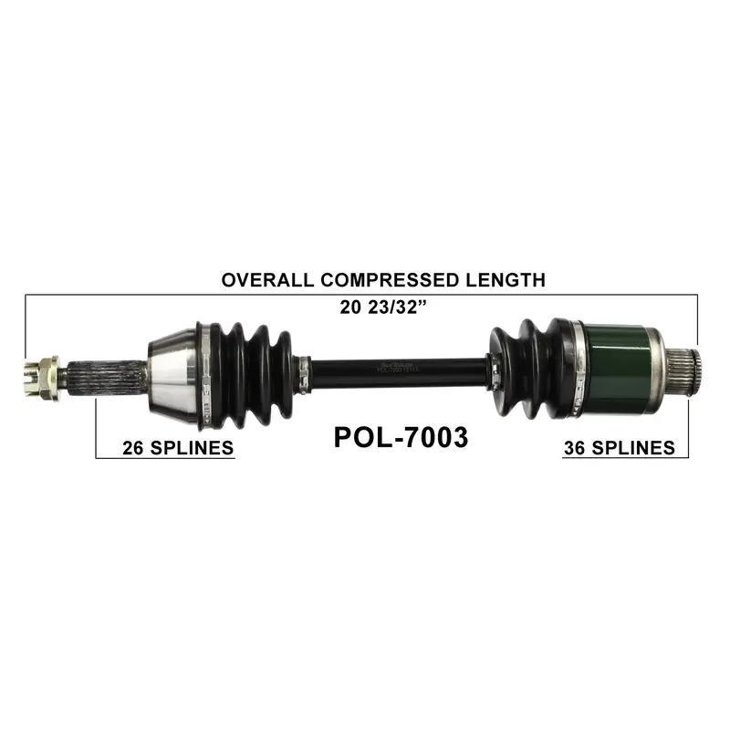 2002 Polaris sportsman 700  Rear Left Right CV axle shaft TrakMotive POL-7003