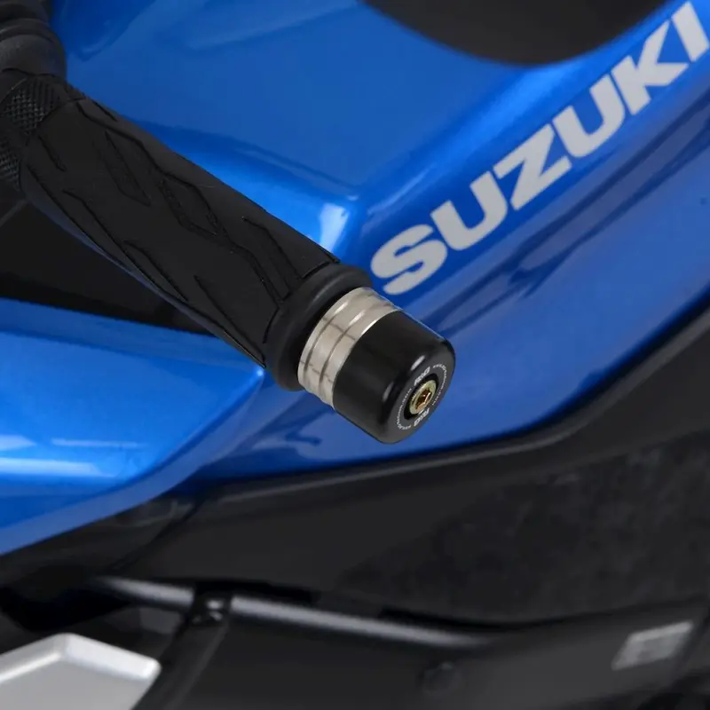 R&G Racing Black Bar End Sliders For 2021-2024 Suzuki GSX-S 950
