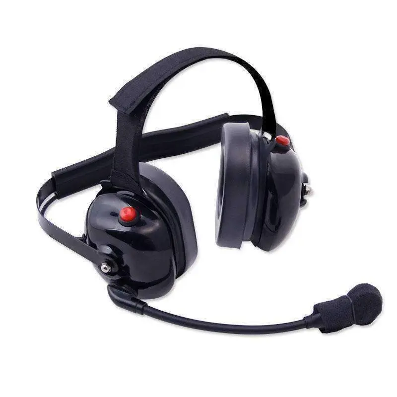 Rugged Radios H60 Dual Radio Behind the Head (BTH) Headset - Black H60-BLK