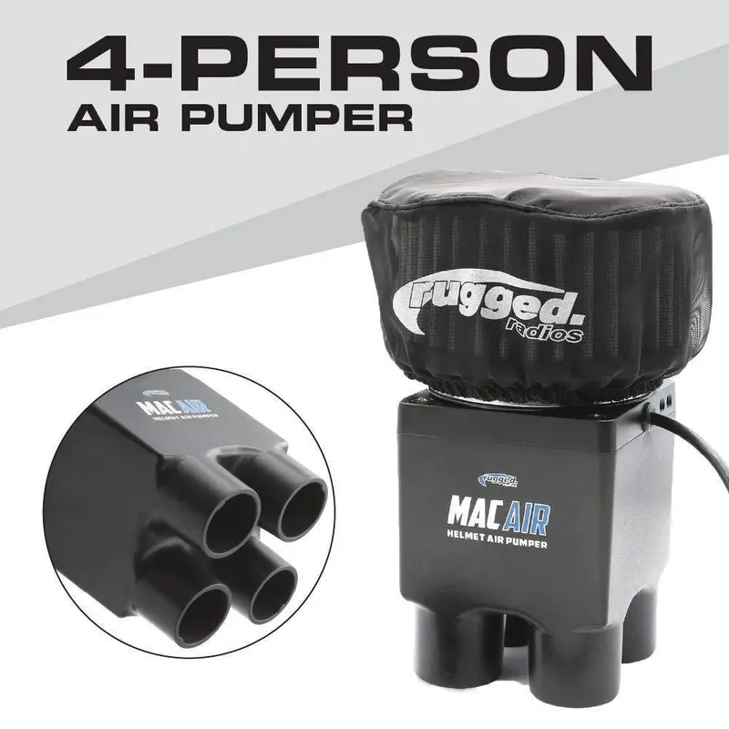 Rugged Radios MAC Air 4-Person Helmet Air Pumper (Pumper Only) MAC-4P