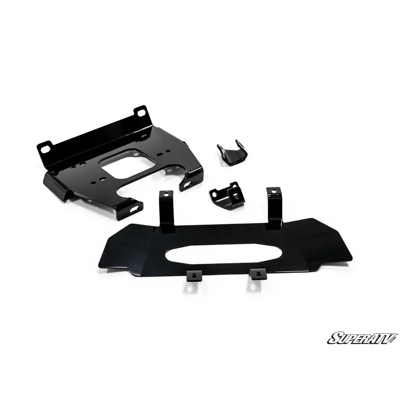 SuperATV Heavy Duty Winch Mount for Polaris RZR XP 1000 / 1000 4 (2019-2023)