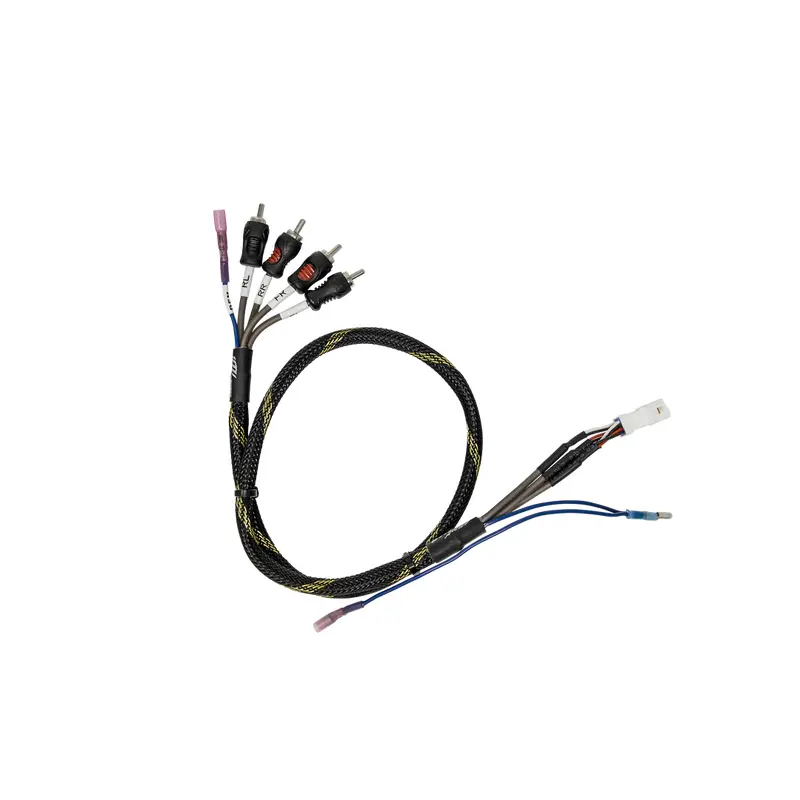 UTV STEREO CAN-AM MAVERICK R BRP GO FRONT & REAR RCA OUTPUT HARNESS + REMOTE