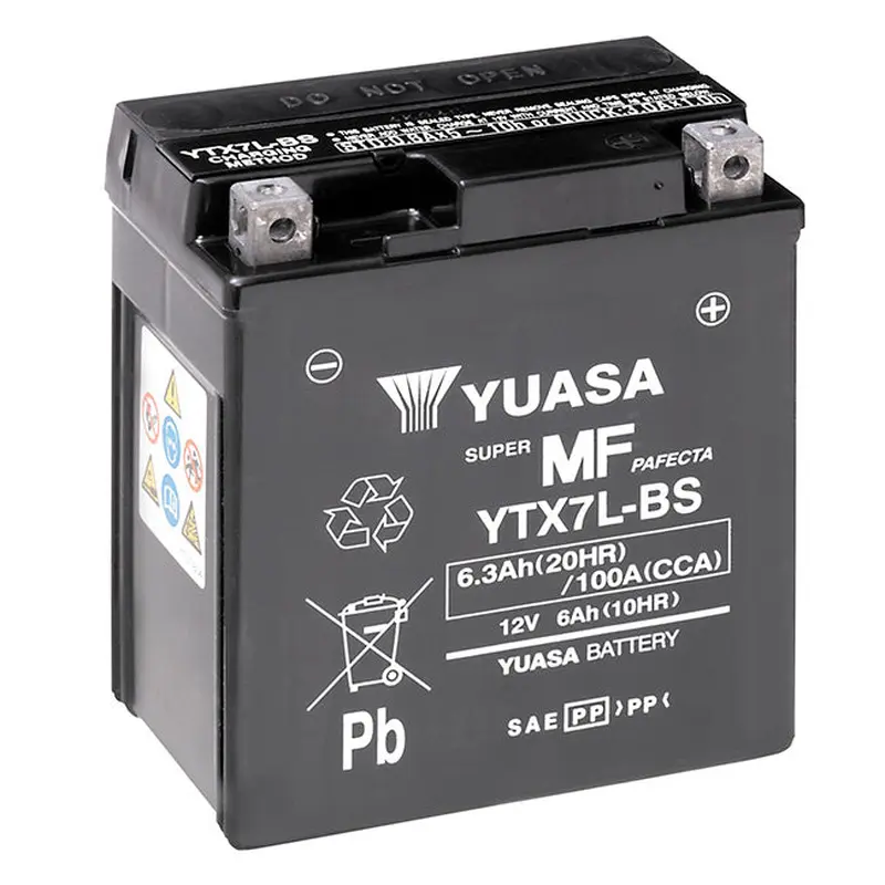 YTX7L-BS Non-DG Factory Sealed Battery Yuasa ^ (YTX7LBS)
