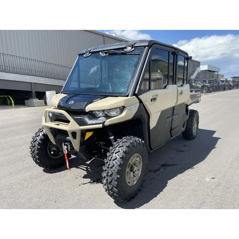 New 2025 Can-Am Defender MAX Limited HD10 Desert Tan & Stealth Black