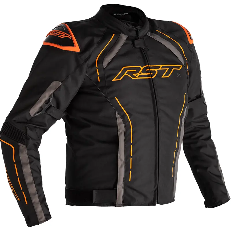 S1 Ce Jacket Blk/Gry/Neon Org Textile 3xl