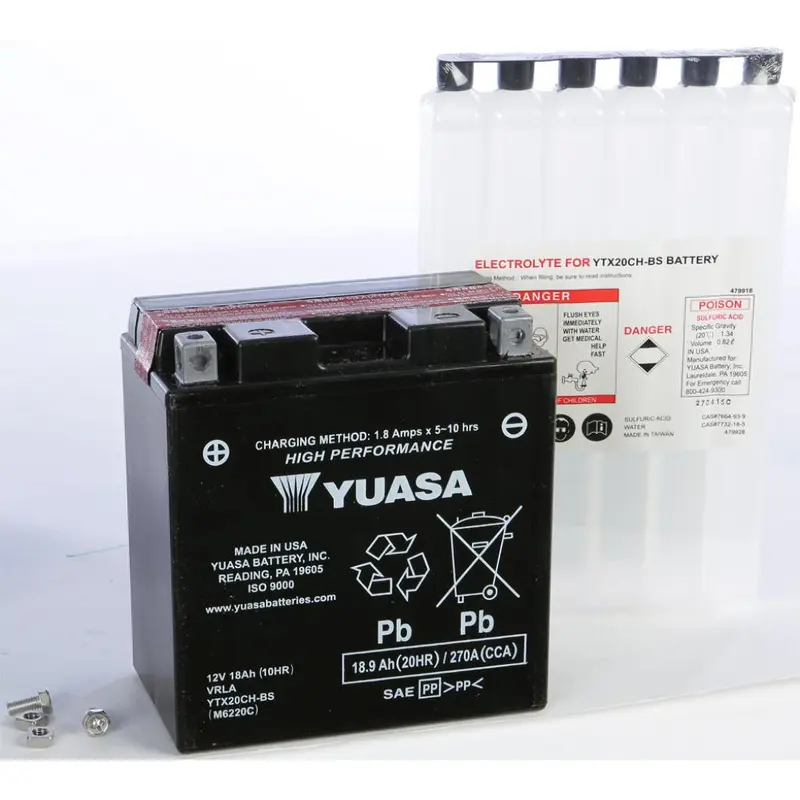 Yuasa Battery Ytx20ch Bs Maintenance Free