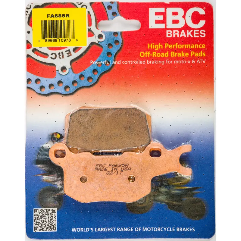 EBC 1 Pair Sintered R Series Heavy-Duty Brake Pads MPN FA685R