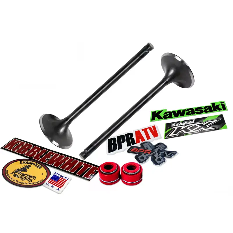 09-16 Kawasaki KX450F Intake Valves KP RED Viton Seals Kibblewhite Black Diamond