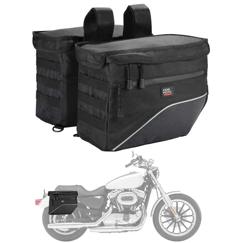 Upgrade Motorcycle 26L Universal Middle-Sized Saddle Bags