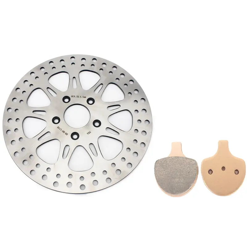 Front Brake Disc Rotor With Pads For Harley Davidson Sportster XLH1200 1990-1999