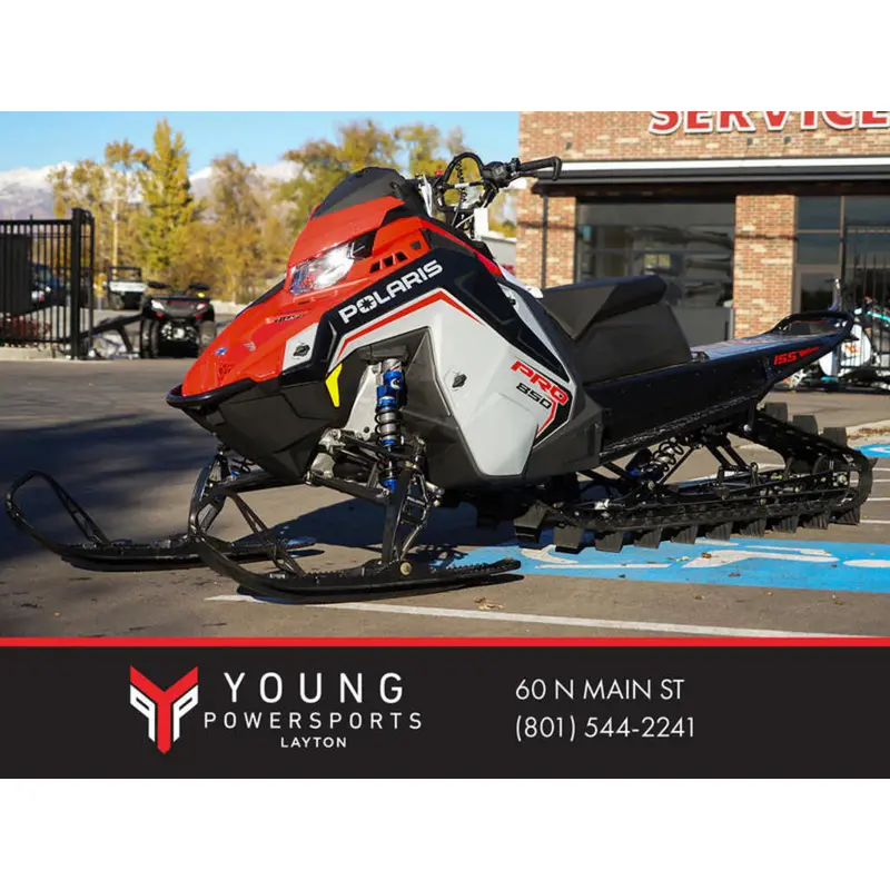New 2025 Polaris 850 RMK KHAOS 155 Storm Gray / Indy Red