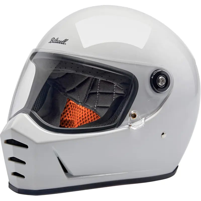 BILTWELL Lane Splitter Helmet - Gloss White - Small 1004-104-502
