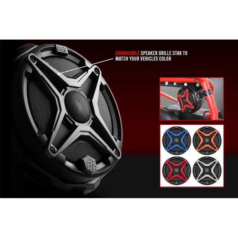 Interchangeable Color Grilles for SSV Works 6.5" Speaker (1 Pair)