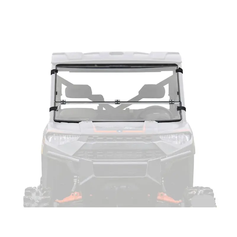 SuperATV Polaris Ranger XP 1000 Scratch Resistant Flip Down Windshield