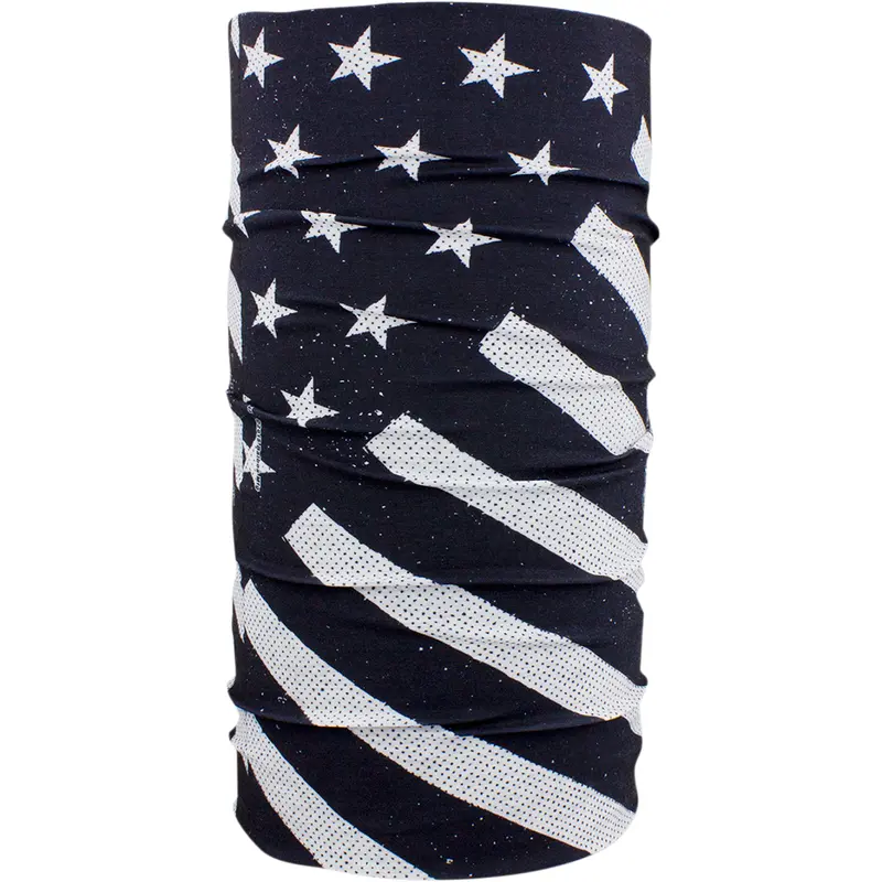 ZAN HEADGEAR Motley Tube? - Black/White Flag T091