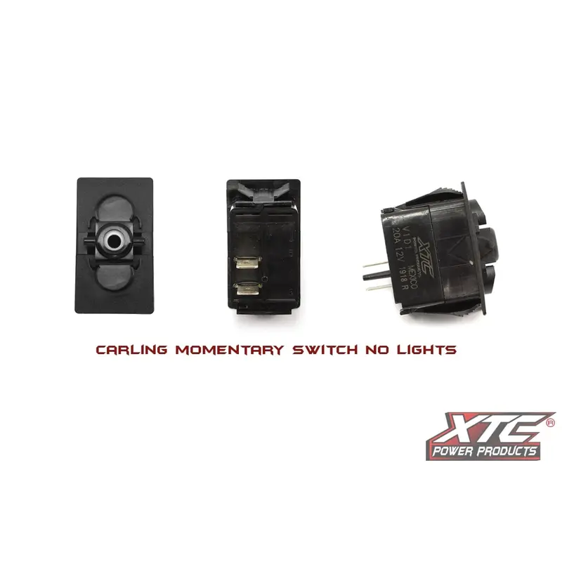 XTC (ON)-OFF SPST Momentary Carling Rocker Switch with No Lights