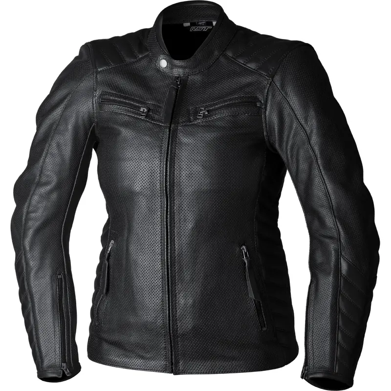 Ladies Roadster Air Ce Jacket Black Leather Xs