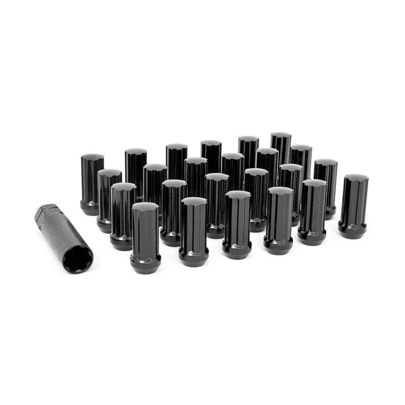 M12 x 1.5 Lug Nut Set of 24 | Black | 121524BLK