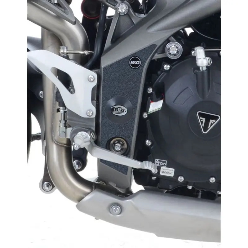 R&G Racing Black Boot Guard Kit For 2011-2012 Triumph Speed Triple