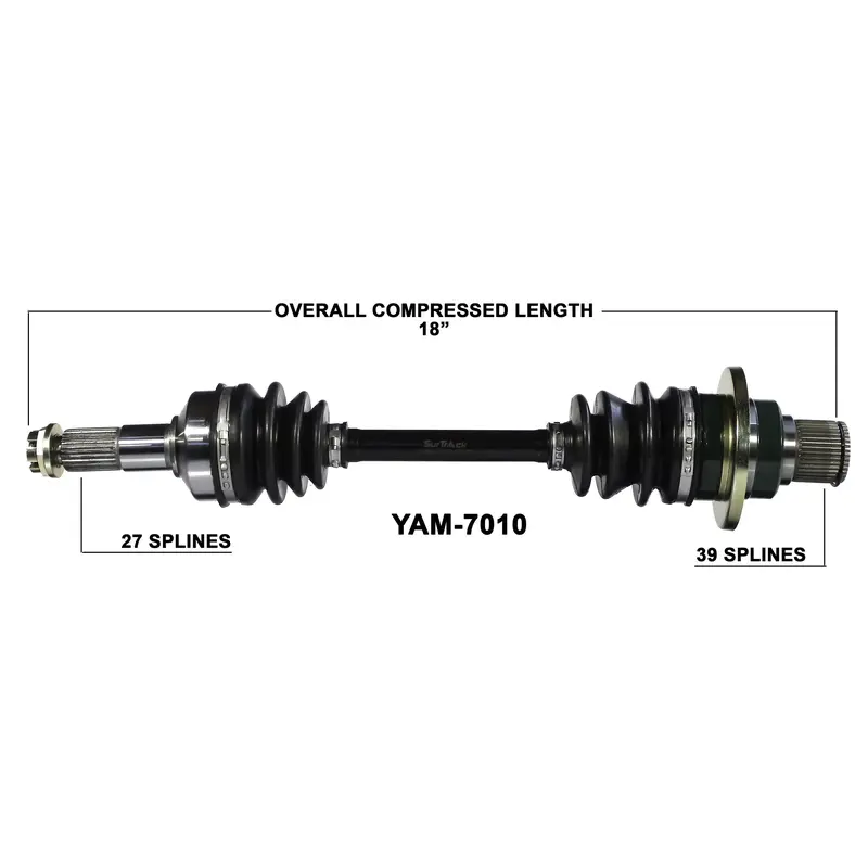 2003-2008 Yamaha Grizzly 660 YFM660F rear right CV axle shaft TrakMotive YAM-7010