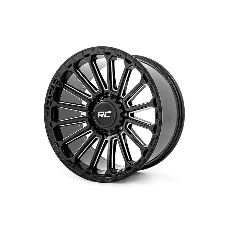Rough Country 97 Series Wheel | One-Piece | Gloss Black | 20x10 | 8x6.5 | -19mm | 97201010