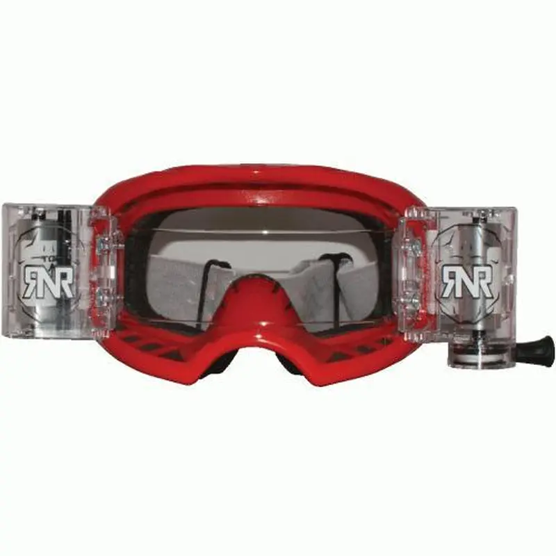 RNR COLOSSUS RED WVS 48mm, RED GOGGLE, WIDE VISION SYSTEM, GXX45, ROLL & TEAR OFF