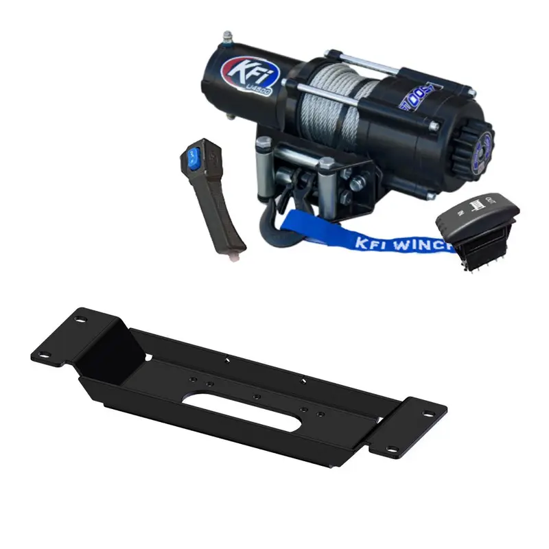 KF Winch & Winch Mount Kit Polaris Ranger SP 570 & Pro XD Midsize UTV