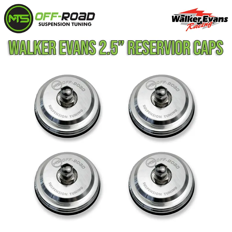 MTS Off-Road Schrader Valve Reservoir Caps (FOR WALKER EVANS SHOCKS)