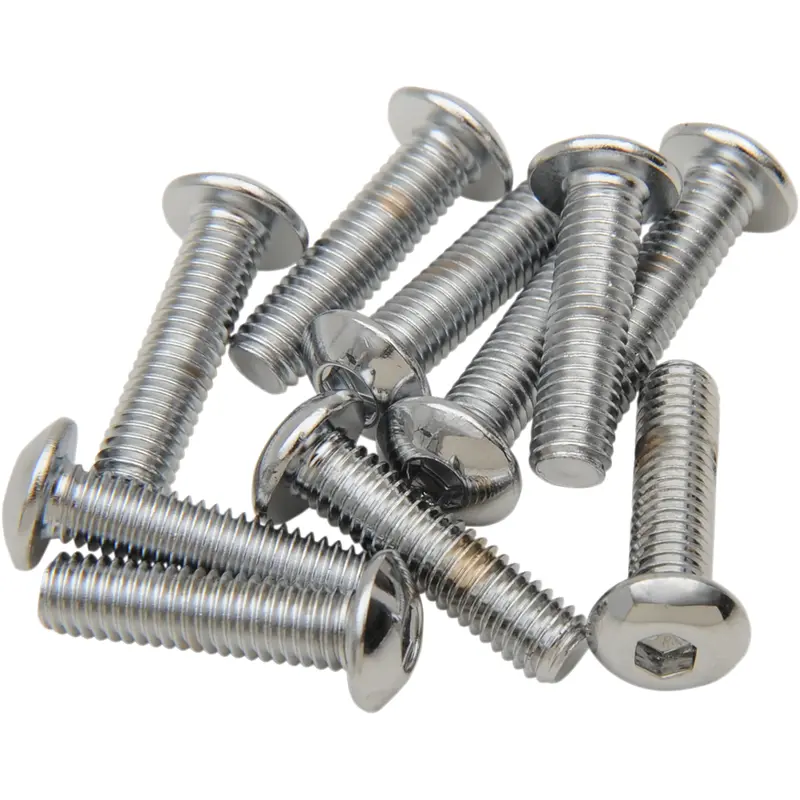 DRAG SPECIALTIES Bolts - Button Head/Replacement - #10-32 x 1/2" - 10 Pack MPB264